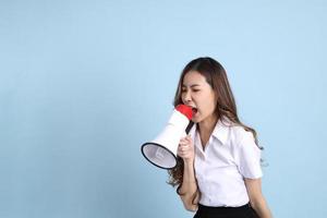 ragazza nel alunno uniforme foto