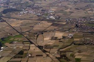 Po fiume valle Italia aereo Visualizza panorama foto