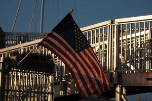 nantucket porto Visualizza a tramonto foto