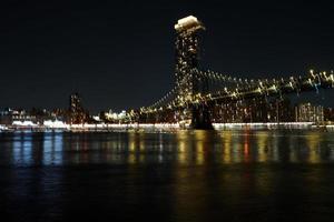 nuovo York città notte Visualizza a partire dal dumbo foto