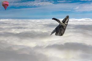 nuvole nel il cielo a partire dal aereo finestra foto