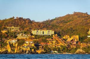 zihuatanejo spiaggia paesaggio nel guerrero foto