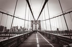 ponte di Brooklyn a New York foto
