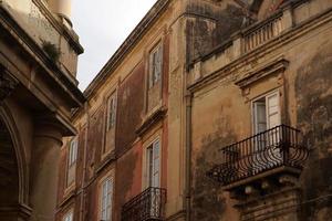 ortigia siracusa sicilia Italia vecchio case foto