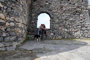 portovenere, Italia - settembre 24 2017 - molti turisti nel pittoresco italiano villaggio foto