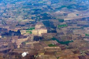 Po fiume lombardia allevato campo aeriel paesaggio foto