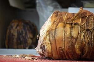 porchetta Maiale maiale cucinato italiano stile foto