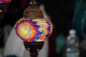 indiano bicchiere lampada dettaglio foto