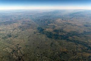 Messico Guadalajara i campi e vulcani aereo Visualizza panorama paesaggio foto