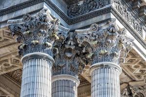 Parigi pantheon Campidoglio dorico colonne dettaglio foto