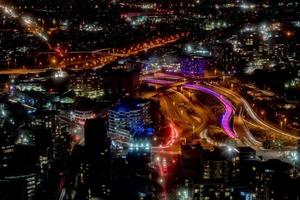 Auckland notte Visualizza aereo panorama foto