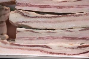 pancetta Bacon a il mercato foto