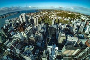 Auckland nuovo Zelanda aereo Visualizza panorama paesaggio urbano foto