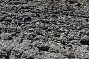 pico azzorre lava campo di il mare dettaglio foto