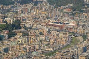 Genova ferrari stadio aereo Visualizza paesaggio urbano foto