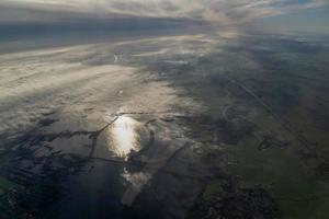 nebbia e nuvole amsterdam la zona aereo Visualizza foto