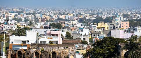 Hyderabad paesaggio urbano nel telangana stato, India, è un' quinto maggiore città nel India. foto