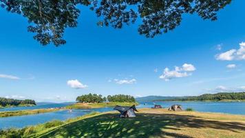 paesaggio di campeggio terra Tailandia foto