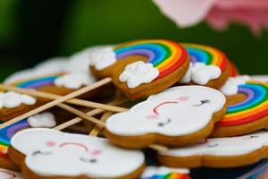 festivo torte , fiore sagomato , San Valentino carta , nozze biscotti, Da donna giorno foto