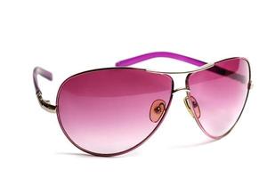 rosa occhiali da sole isolato su bianca sfondo foto