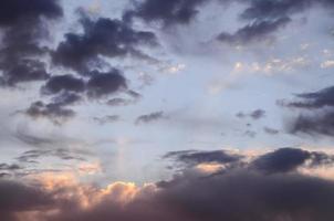 cielo al di sopra di il tramonto foto