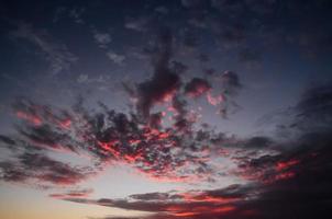 cielo al di sopra di il tramonto foto