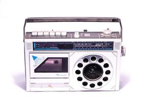 Vintage ▾ Radio su bianca sfondo foto