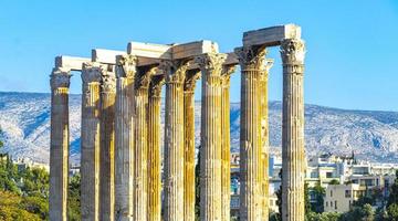 olimpia storico edifici e rovine di un' tempio Atene Grecia. foto