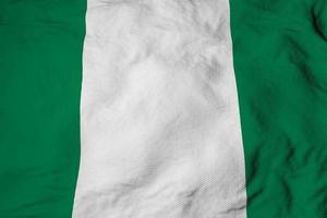 agitando bandiera di Nigeria nel 3d interpretazione foto