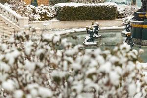 inverno città nel il neve foto