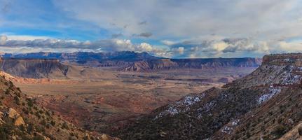 panorama a partire dal il deserto nel Arizona nel inverno foto