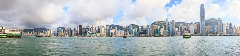 strada scena a partire dal Hong Kong centro quartiere durante giorno foto