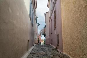 retrò Casa su città strada nel Atene Grecia foto