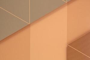 elegante pastello colore classico minimalista industriale moderno interno design di vivente camera con illuminazione geometrico modello parete. scandinavo eco casa arredamento concetto. copia spazio per testo foto