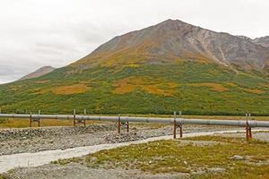 alaska tubatura nel il tundra foto