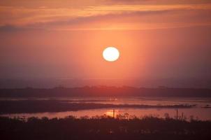 tampa città rosso mattina sole foto