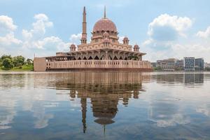 Masjid putra a dataran putra nel putrajaya città, Malaysia foto