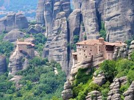 Grecia 2018-sito del patrimonio mondiale naturale a Kalampaka chiamato meteora foto