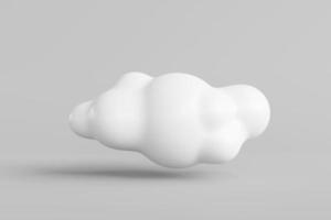 bianca soffice nube icona isolato su sfondo. nuvole per cielo composizione, ambiente, e naturale Cloudscape aria natura nebbia sfondo. foto