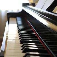 Close up dei tasti del pianoforte foto