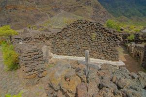 vista delle piramidi di Guimar foto