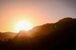 paesaggio al di sopra di il tramonto foto