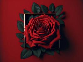 rosso Rose sfondo design per testo, Messaggio, citazioni , San Valentino giorno. foto