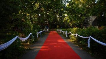 nozze decorazione nel il giardino foto