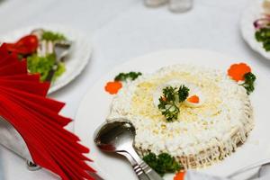 festa pasti su il tavolo banchetto tavolo foto