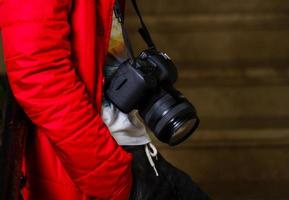 uomo fotografia fotografo pronto per prendere immagini foto