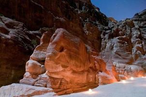 petra a notte foto