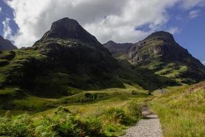 scozia-tre sorella montagna gamma nel Glencoe foto