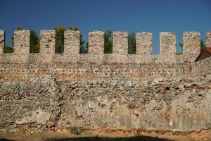 parete di alanya castello nel alanya cittadina, antalya, turkiye foto