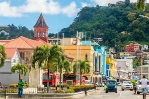 città centro di caraibico cittadina città del re, santo vincent e il grenadine foto